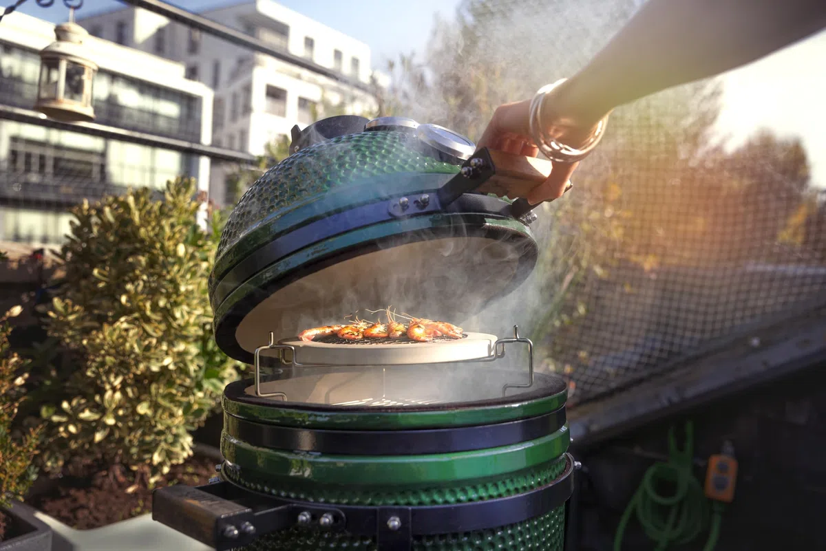 YNNI KAMADO TQASJ13 TQASJ13 - Piastra per barbecue universale TOPQ Kamado da 33 cm