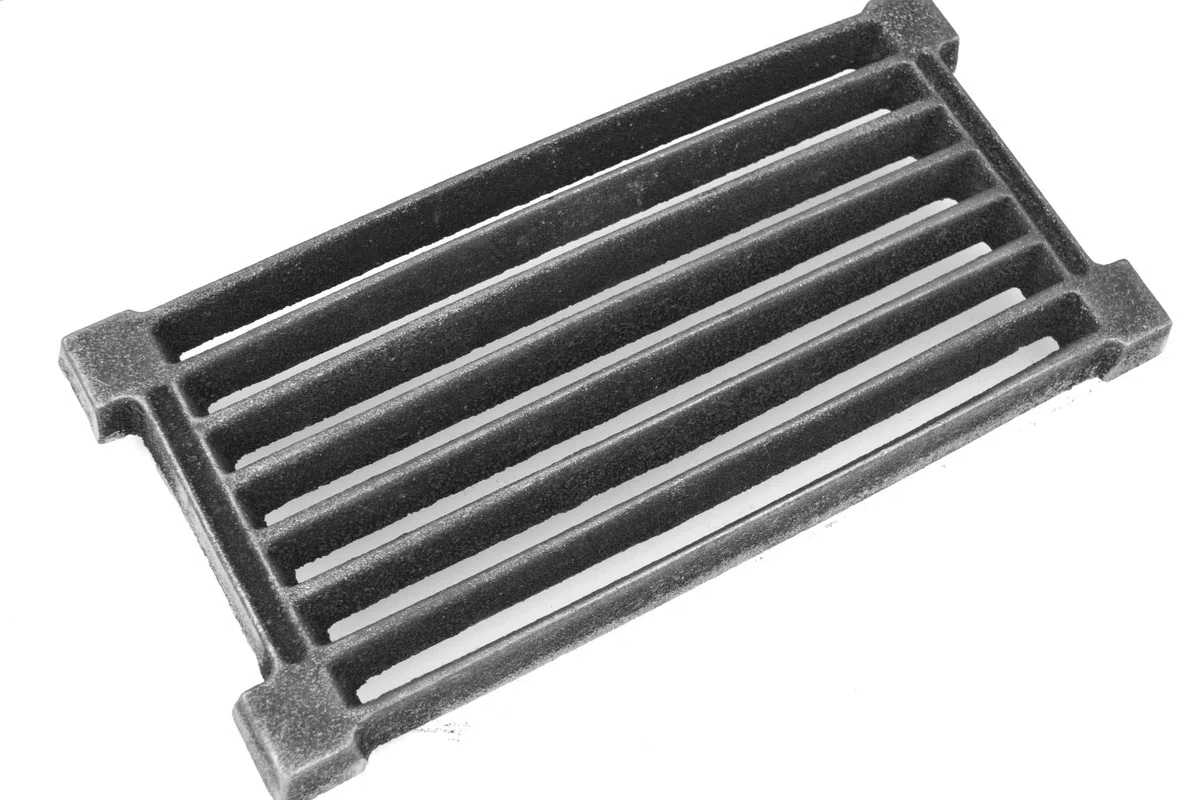 SEZAM Griglia in Ghisa 40 x 20 cm per Forno e Cenere - Adatta per Camino e Stufa - Diversi Diametri