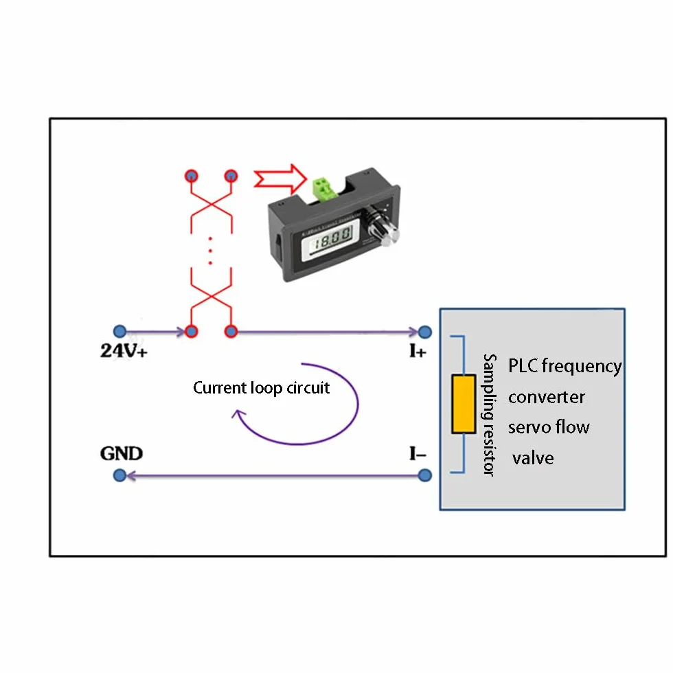 Jadeshay Generatore di Segnale,4-20mA Generatore di Segnali Current Loop Regolabile Test del Trasduttore a Due Fili Ad Alta Precisione 15V-30V Calibratore Sorgente Segnale Analogico Digitale