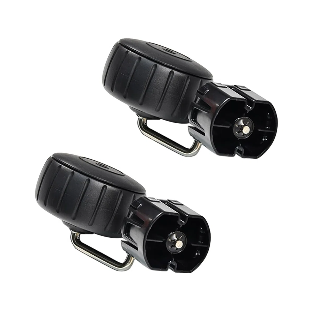 Kit di montaggio ruote 2 pezzi Kit di gruppo ruote per la ruota del robot tagliaerba Compatibile con Husqvarna Automower 115H 589300801 in plastica ABS Nero