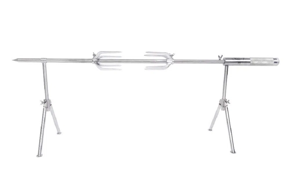 Lily's Home Outdoors - Griglia portatile a batteria, in acciaio INOX
