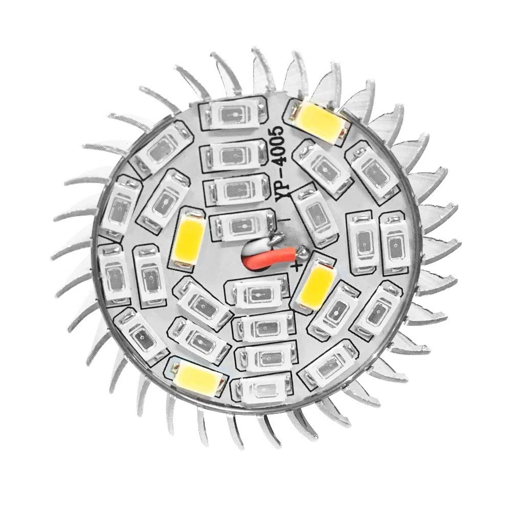 Delaman Lampadina per lampada da coltivazione 28 W a spettro completo a LED per coltivare la luce per piante da fiore 85 V-265 V (design: E14)