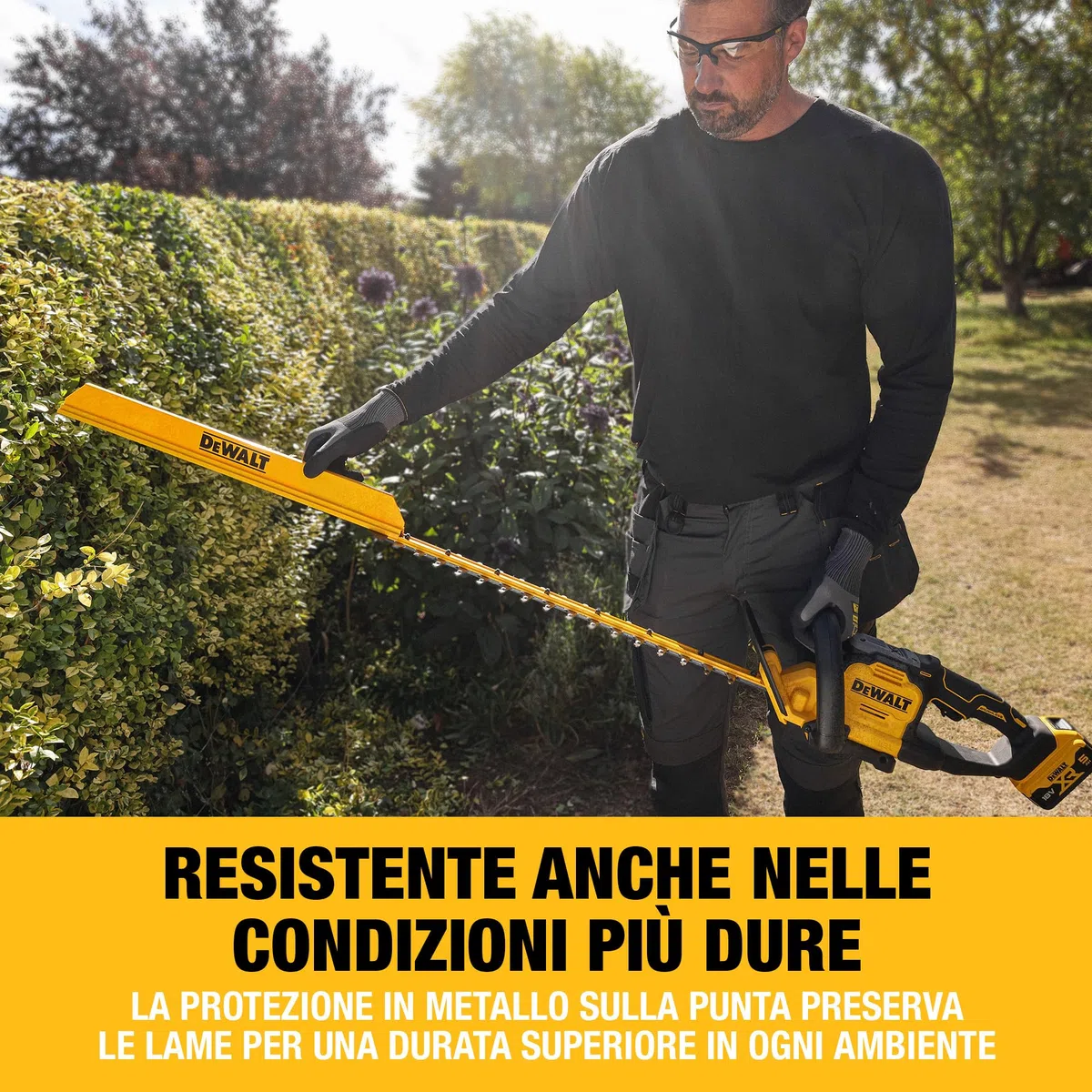 DEWALT Tagliasiepi senza spazzole da 18 V XR 60 cm, Solo utensile, DCMHT567N-XJ