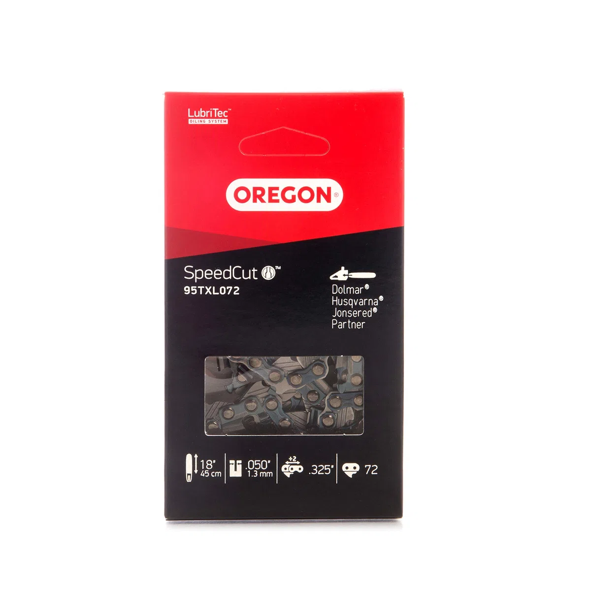 Oregon 95TXL SpeedCut Catena per Motosega da Motosega da 72 Maglie di Trasmissione, Adatte a Barre da 18 pollici (45 cm), Compatibili con Dolmar, Ryobi, Husqvarna, Efco ed altre marche