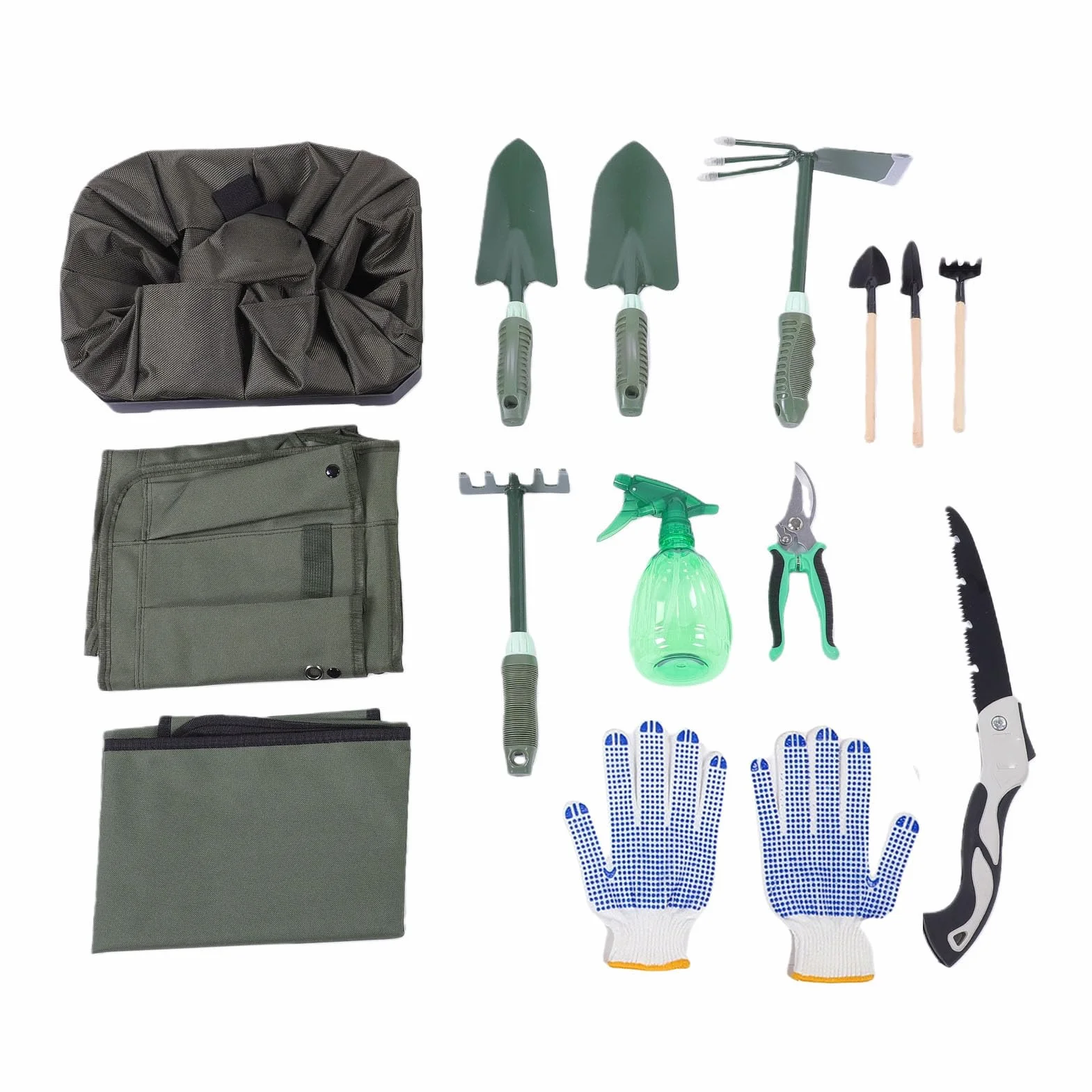 Set Attrezzi Da Giardinaggio, Rivestimento Antiruggine Manico Ergonomico Set Attrezzi Da Giardino, Kit Da Giardinaggio Per Donne Con Borsa Di Grande Capacità E Per La Mamma Festa Della Mamma