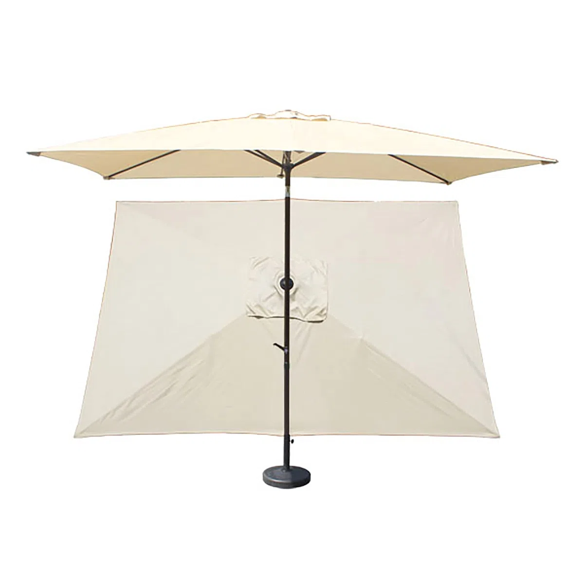 Tenda di ricambio rettangolare in tessuto per terrazzo, tavolo da mercato, ombrellone robusto e spesso, per balcone, terrazza, area erba, bar (solo 3 x 2 m), beige, 2 x 3 m