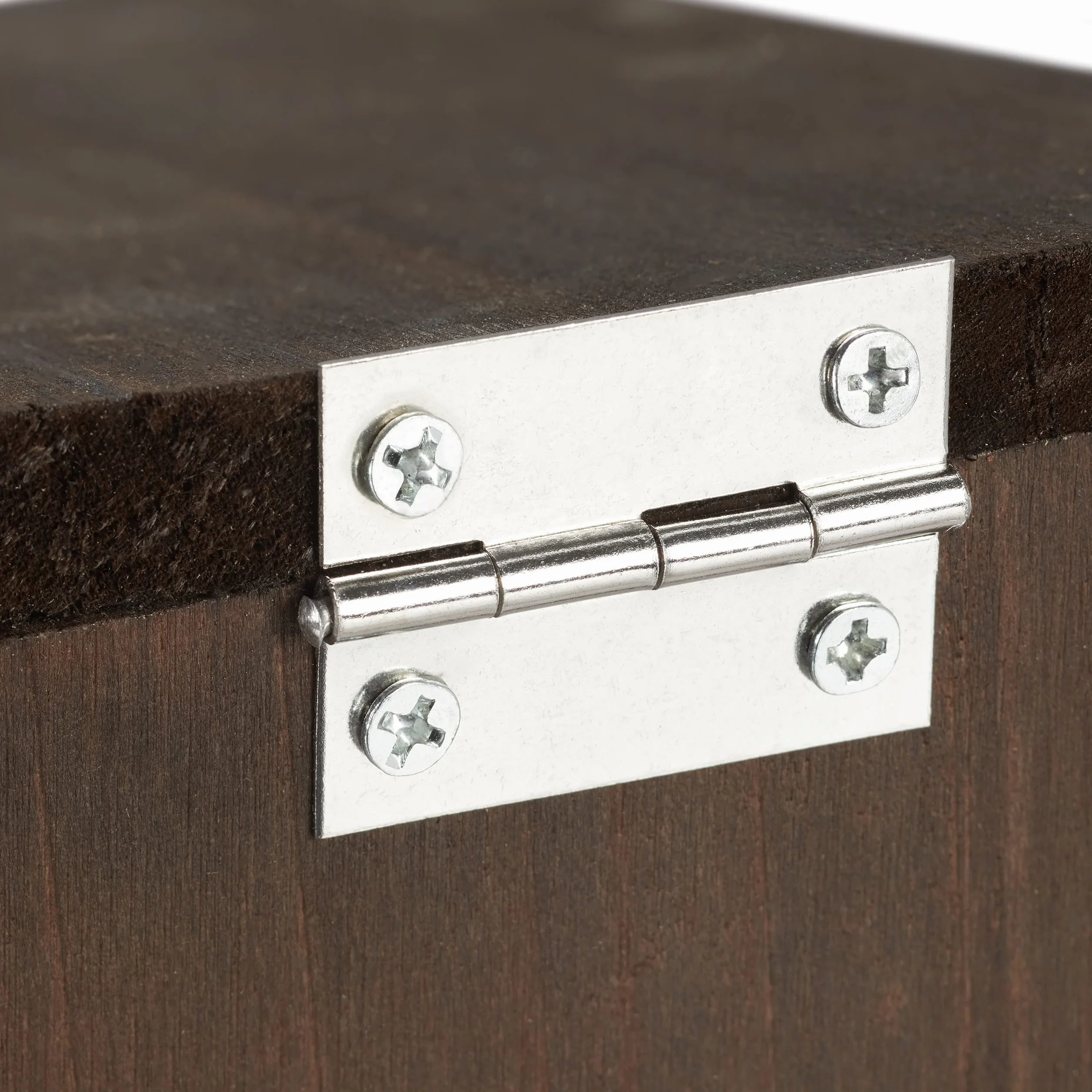 Relaxdays Mangiatoia per Scoiattoli, Autoportante, in Legno, HxLxP: 17,5 x 12 x 25 cm ca. Colore Marrone Scuro