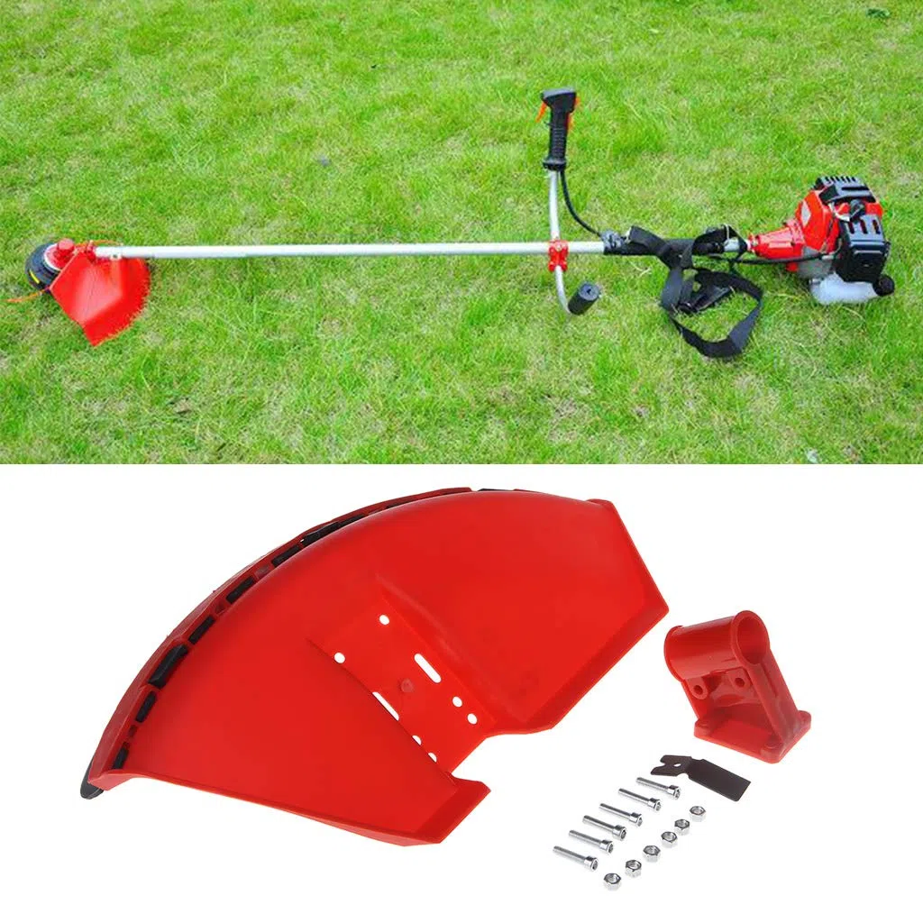 JOYKK CG520 430 Coperchio di Protezione per decespugliatore Grass Trimmer 26mm Blade Guard con Lama - Rosso