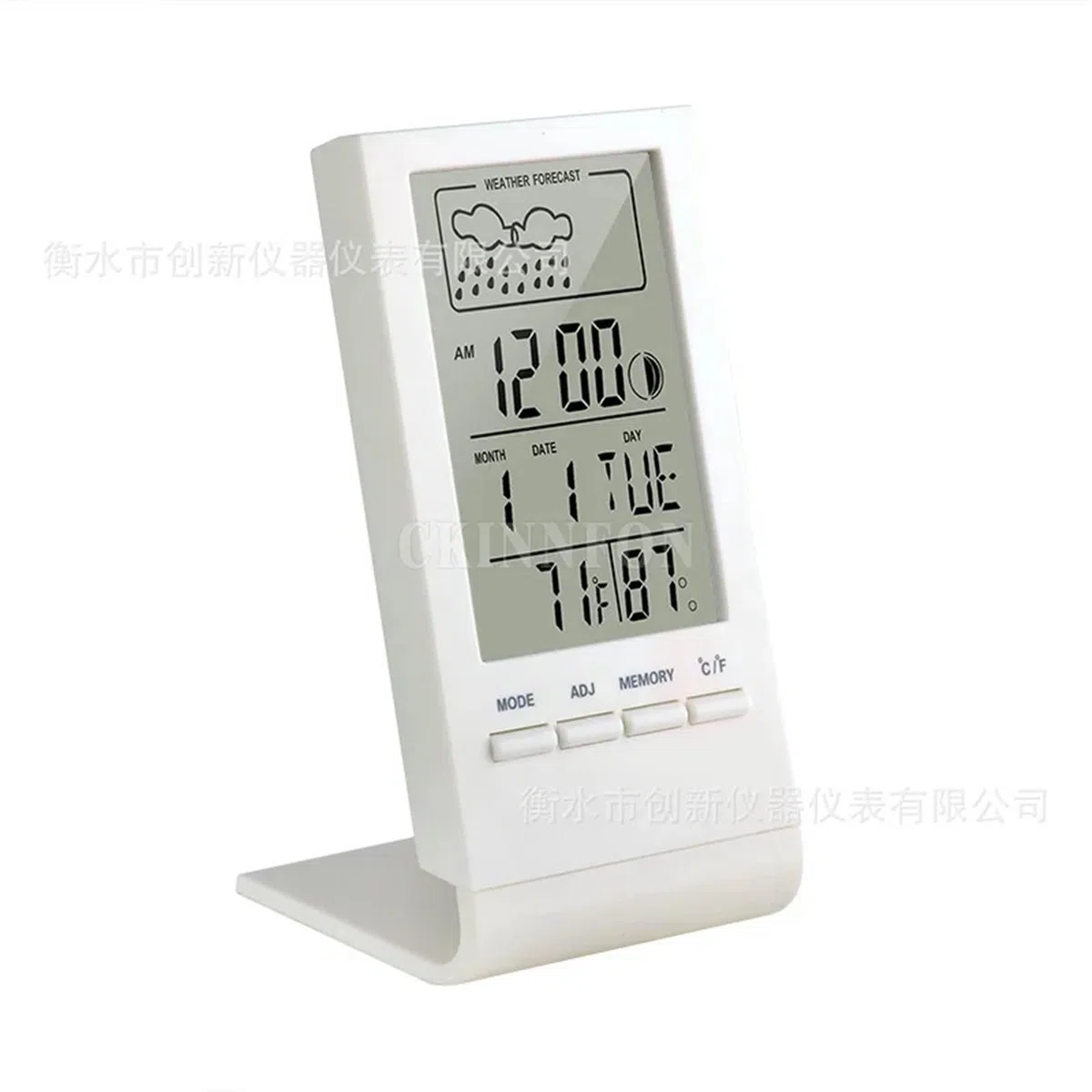 MRKU Termometro meteorologico, 10 Pezzi CX-220 Mini igrometro Digitale Misuratore di umidità della Temperatura Interna Orologio Stazione meteorologica Previsioni Valore Massimo Minimo