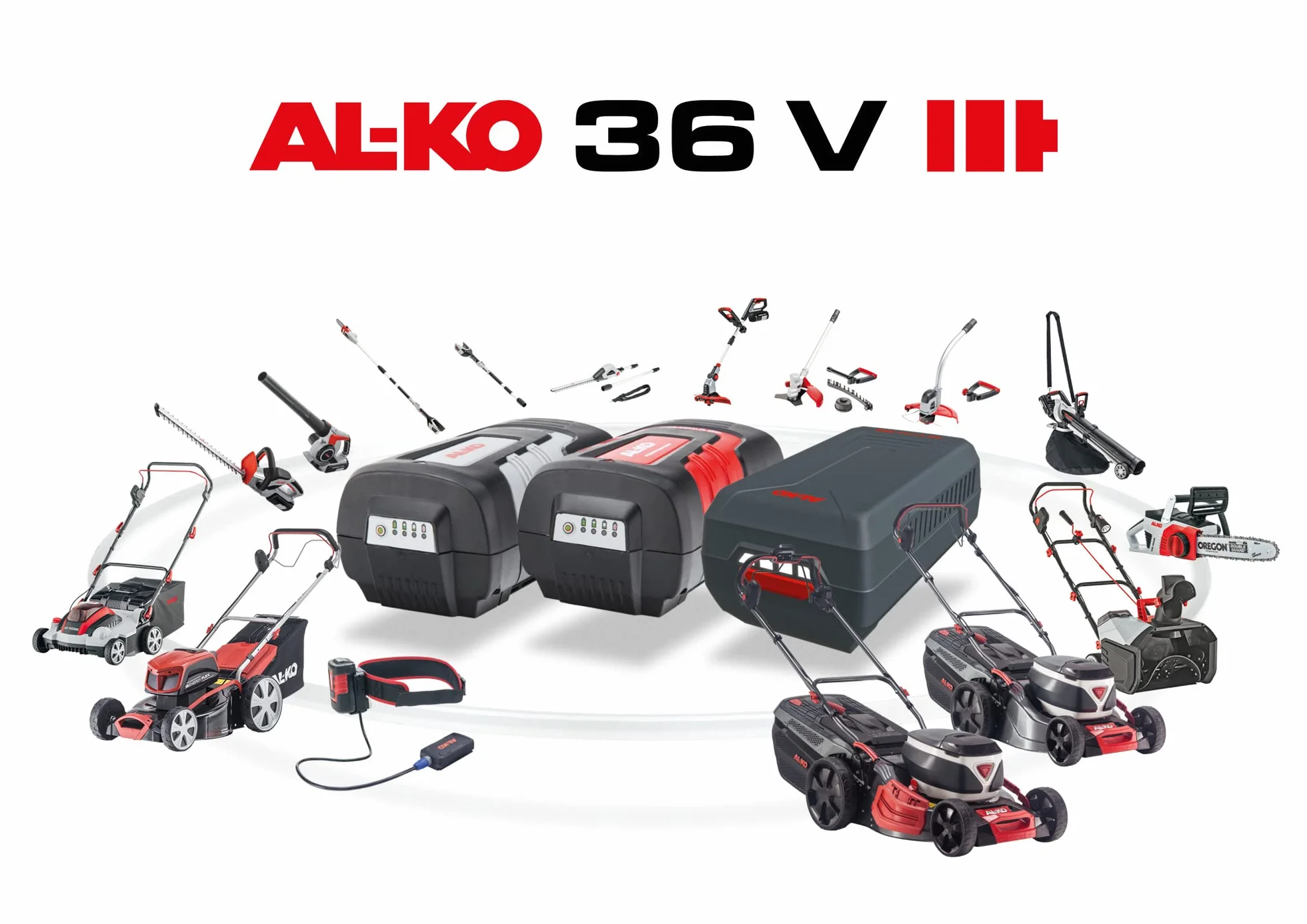 AL-KO - Decespugliatore asta dritta a batteria - 40V max. /5,0Ah, taglio lama 23cm,filo 30cm. Batteria non inclusa. Necessario MT 40 Li.