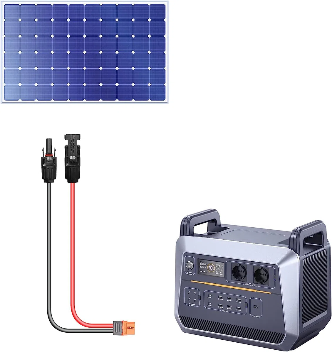 CERRXIAN 10FT/3M 12AWG Connettore pannello solare a XT60i Cavo di alimentazione pannello solare femmina per pannello solare, centrale elettrica portatile per camper, batteria Lipo (10FT/3M)