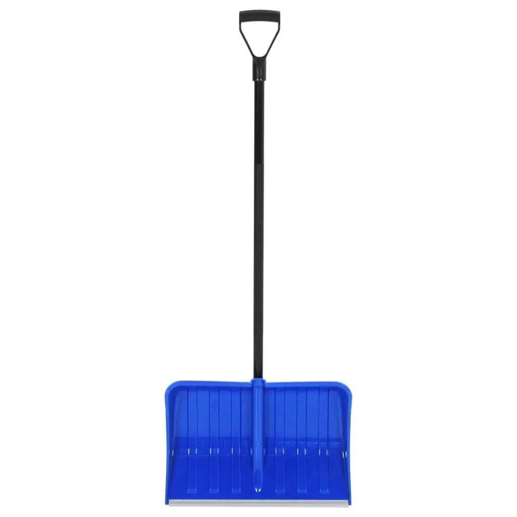 Pala da neve per prato e giardino, in metallo, 147 cm, colore: blu