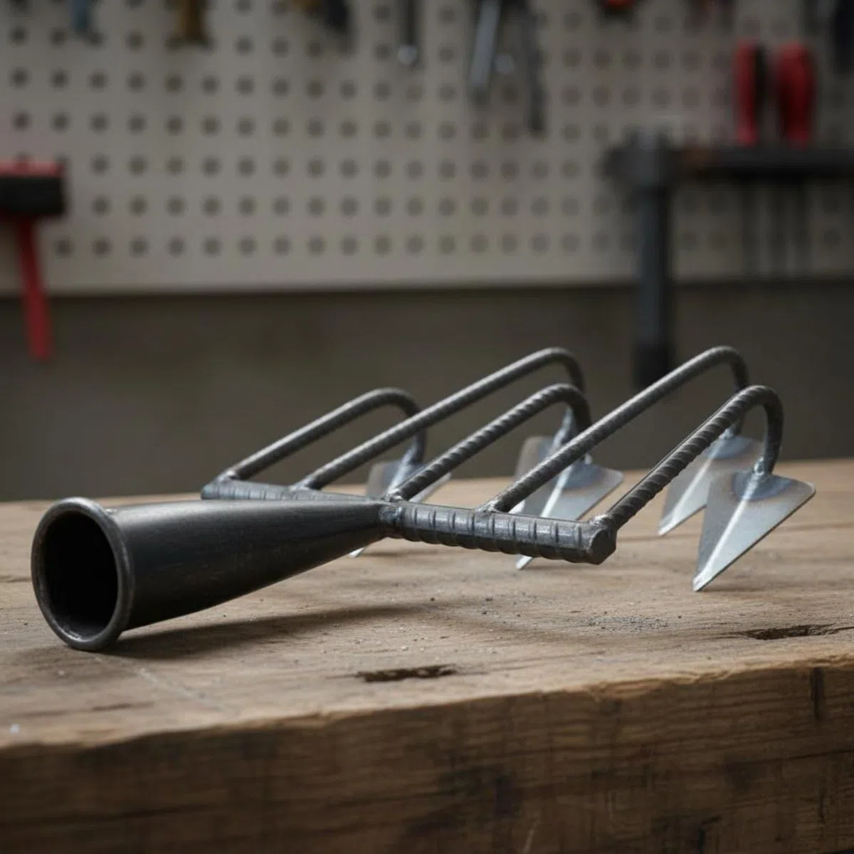 Zappa per Scavi Profondi Multiuso Struttura in Acciaio Rinforzato Denti Multipli per Lavorazione Terreno Adatto a Orto Giardino Fattoria Lavori Agricoli, 7 Denti