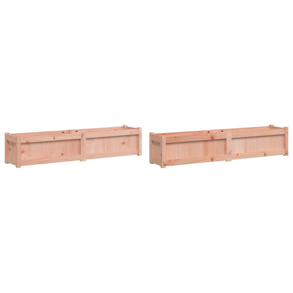 Fioriere da Giardino 2 pz in Legno Massello Douglas 150x31x31 cm | Ideale per allestire un orto domestico o decorare il balcone con piante e fiori. Design moderno e spazioso.