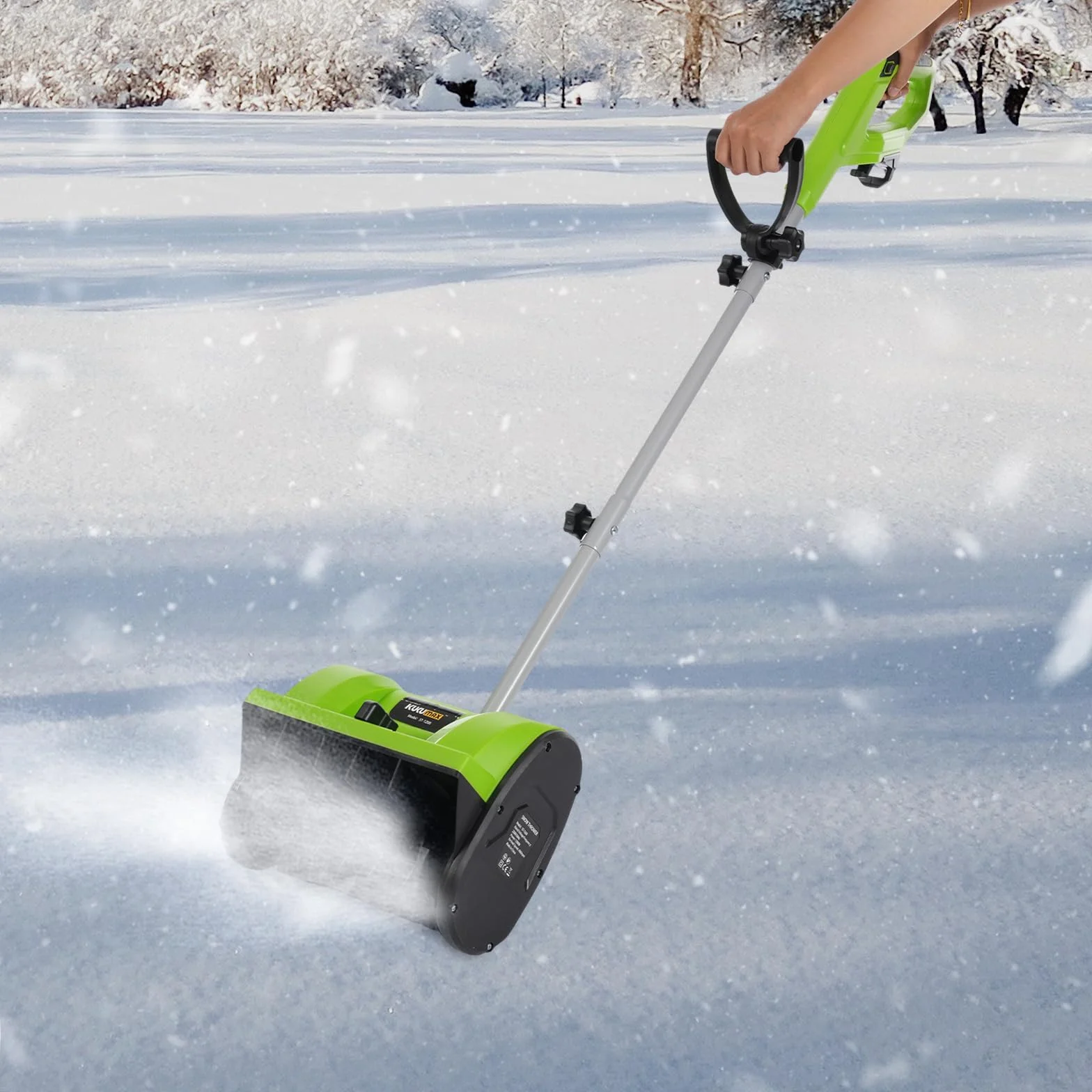 Spazzaneve elettrico da 3500 giri/min, larghezza di lavoro 30 cm, distanza di lancio 8 m, altezza 15 cm, spazzaneve cablata leggera e ad alte prestazioni per marciapiedi, cortile e vialetto