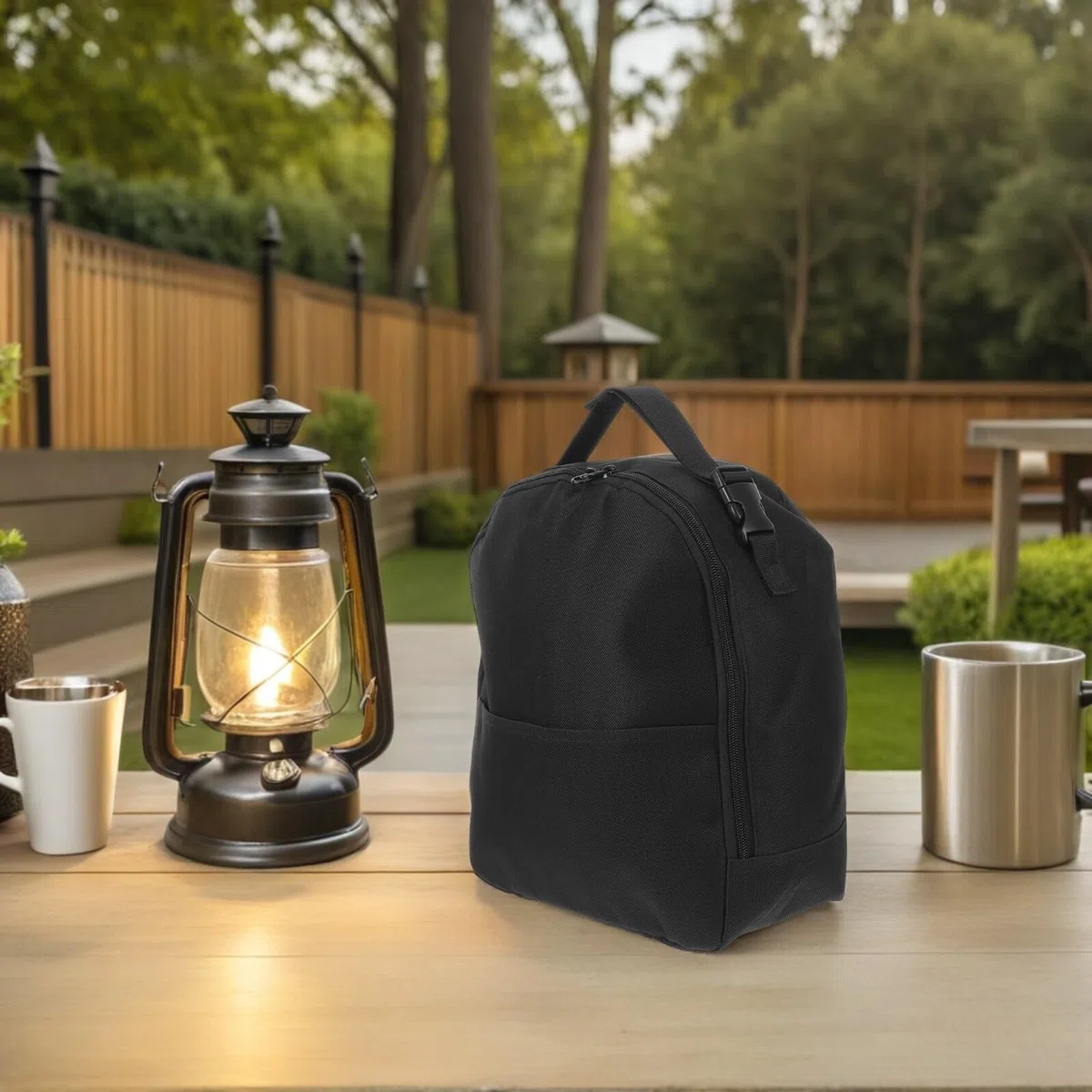 Borsa Porta Ventilatore da Campeggio Piccola in Oxford con Manico Ergonomico Custodia Protettiva Leggera Pieghevole per Trasporto Facile in Viaggio Outdoor e Picnic