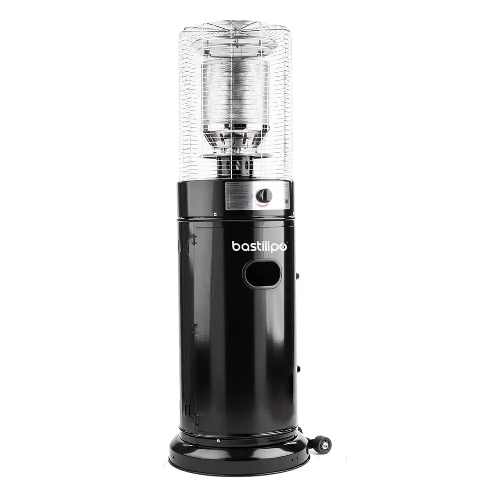 Prometeo Black 11K - Stufa a gas per esterni - Stufa per giardino o terrazzo da 11 KW - Propano o Gas butano - Raggio d'azione 20-30 m² - Bastilipo