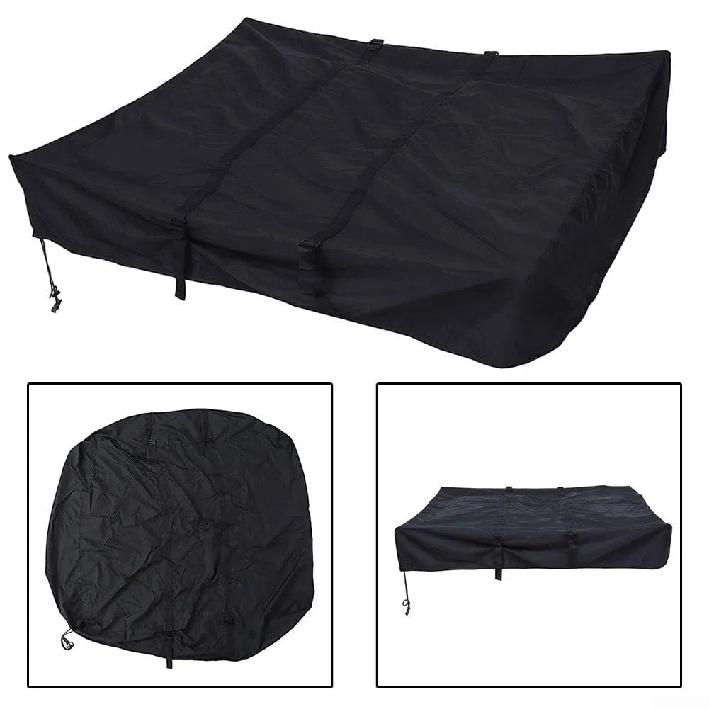 Copertura per tenda da tetto esterno, tessuto Oxford 420D per protezione solare, copertura pieghevole per tenda da tetto con borsa portaoggetti, per auto, campeggio, escursionismo, 143 x 120 x