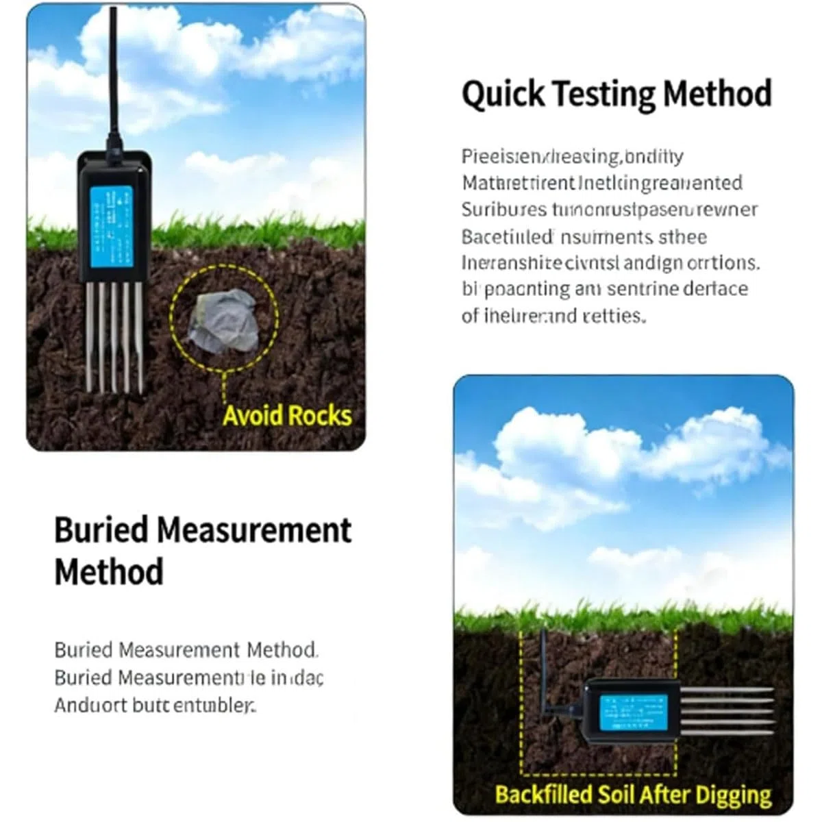 Tester del suolo, Analizzatore del suolo USB, Tester digitale Npk (azoto, fosforo, potassio), Ph, Umidità, Conducibilità elettrica (ec), Test di fertilità del suolo, for piante da giardino