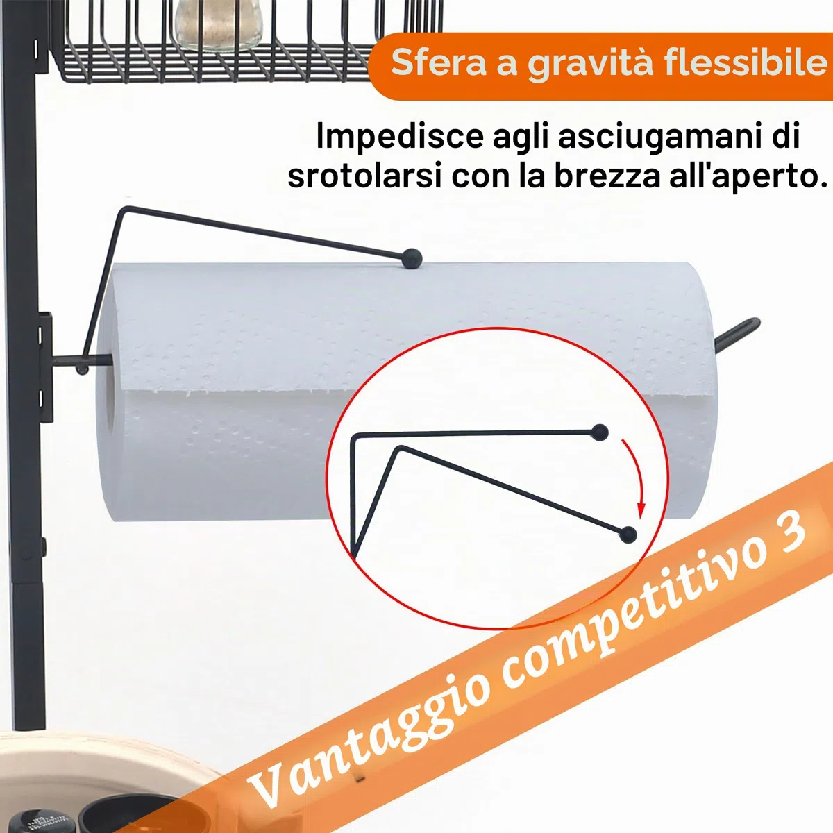 Organizzatore 5 in 1 per accessori e strumenti per barbecue, porta utensili da barbecue con porta rotolo da cucina, condimenti e sacchetti della spazzatura per campeggio, regali unici per barbecue per