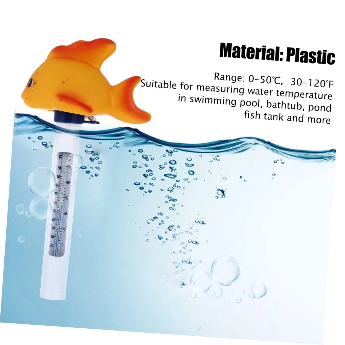 Sosoport 5pezzi Termometro Galleggiante Per Piscina Forma Di Pesce Termometro Per Temperatura Con Display Duale Fahrenheit e Celsius Giocattolo Da Bagno Adorabile Per Design e Divertente