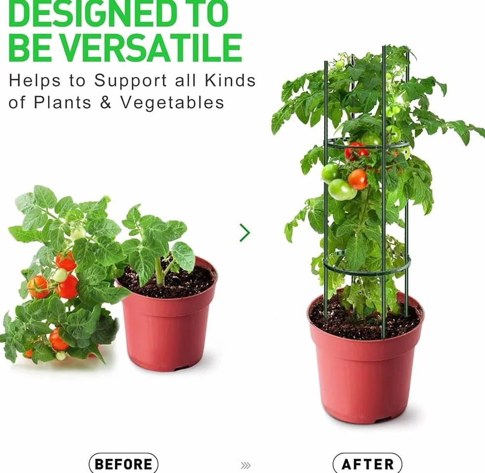Supporto per Piante,Sostegno per Piante Collegato,Tutore per Piante,Supporti per Piante,Sostegni per Piante Rampicanti per Pomodori Peonie Vite Piante Rampicanti (Diametro 25cm)