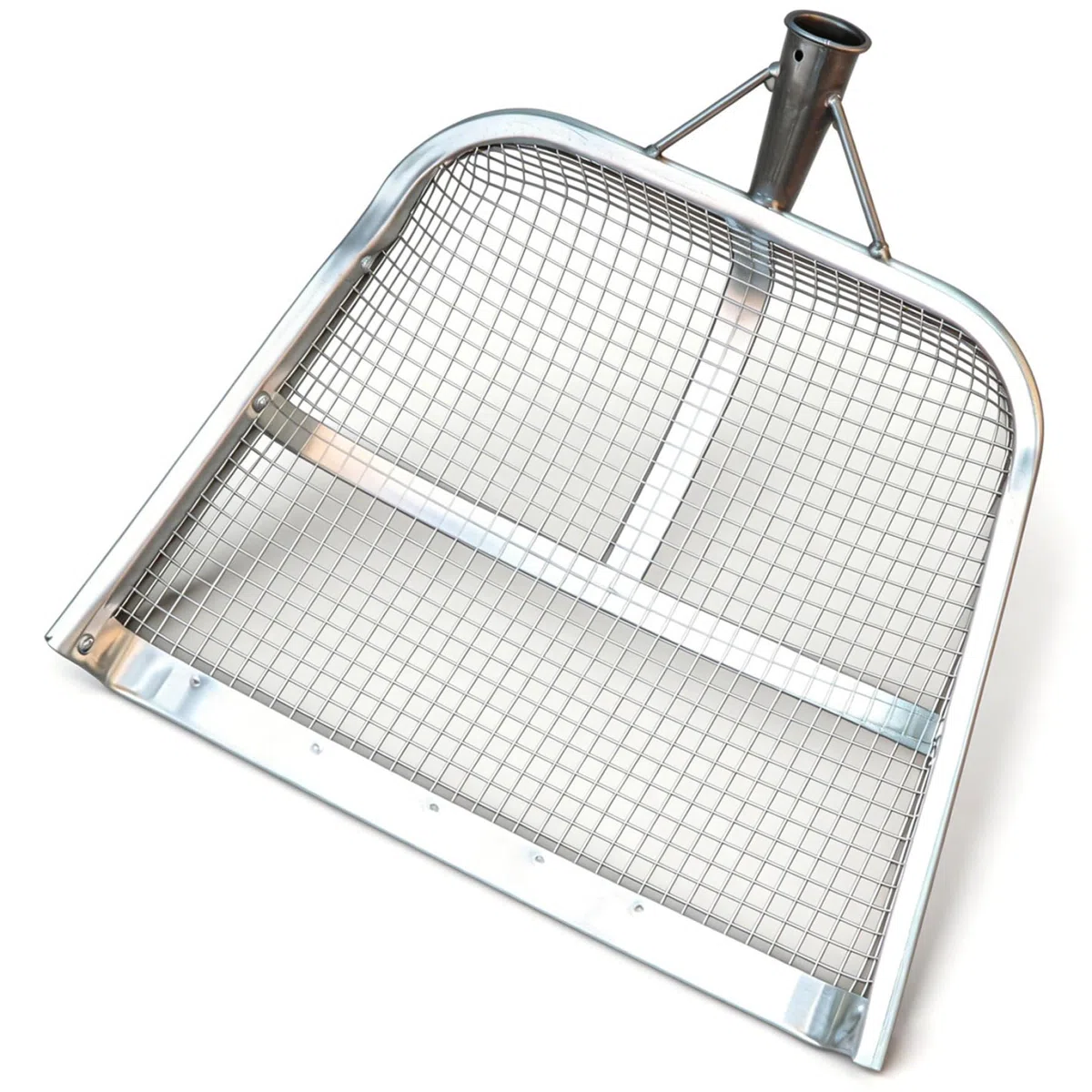Pala setacciatrice, pala setacciatrice per sabbia rinforzata per carichi pesanti con rete da 12 mm con telaio saldato per giardinaggio, setacciatura del terreno e filtraggio dei cereali, 18