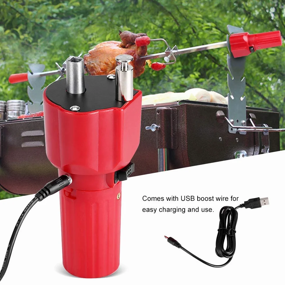 Motore della Girarrosto del BBQ, Barbecue Rotator Girarrosto Motore Motore Motori Piccolo BBQ Grill Rotator Staffa per Supporto Arrosto Staffa