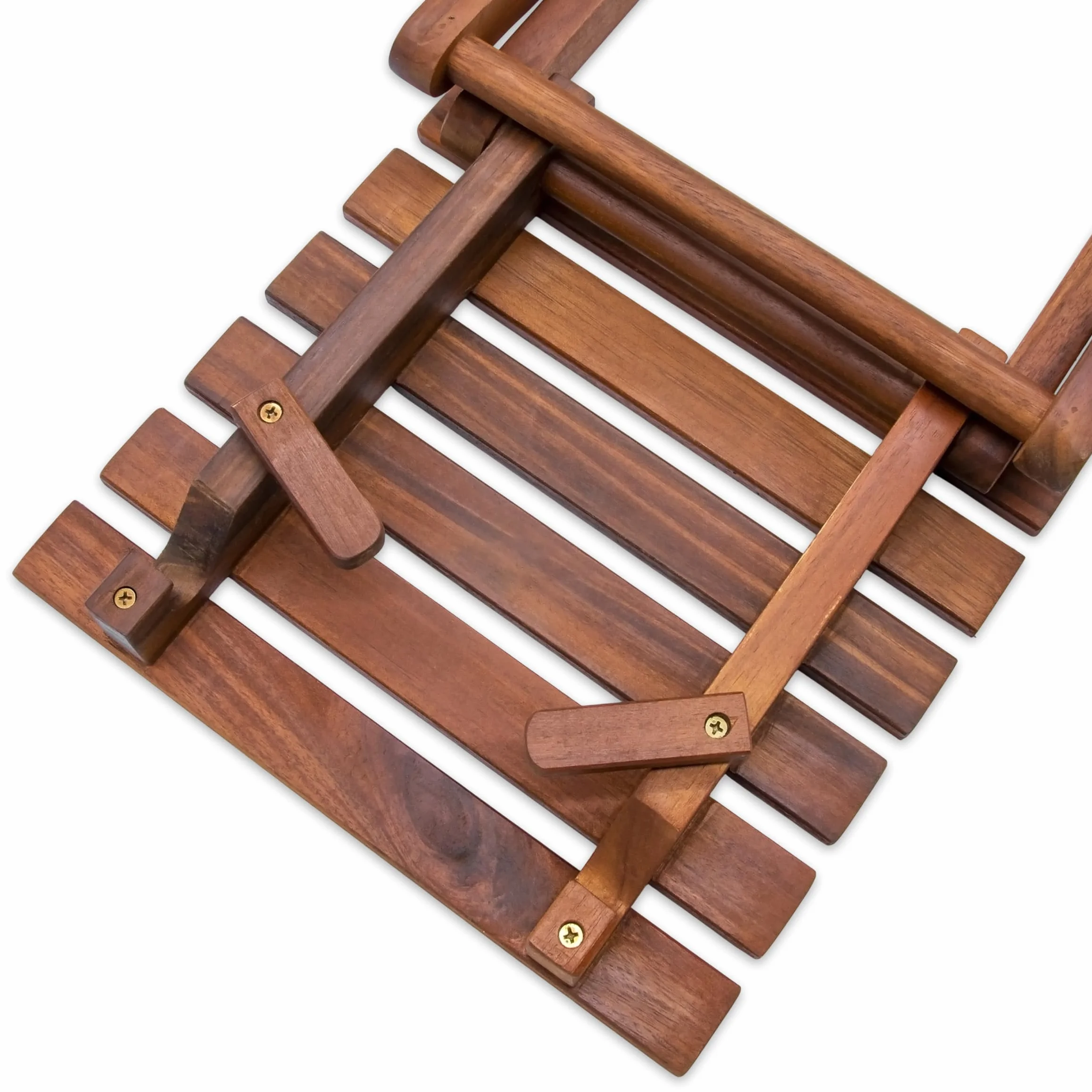 Spetebo Eucalipto, sgabello pieghevole, 62 cm, in legno, tavolino da giardino