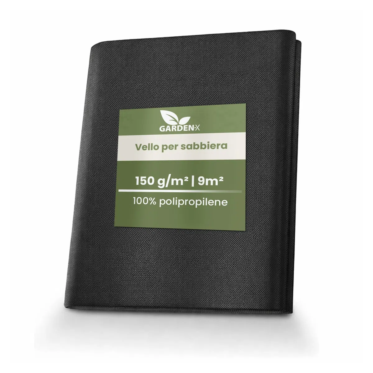GARDENIX Tessuto Non Tessuto per Erbacce per sabbiera 3 m x 3 m, Extra Forte 150 g/m², Base per sabbiera permeabile all'Acqua, Pellicola per sabbiera da Giardino per Bambini