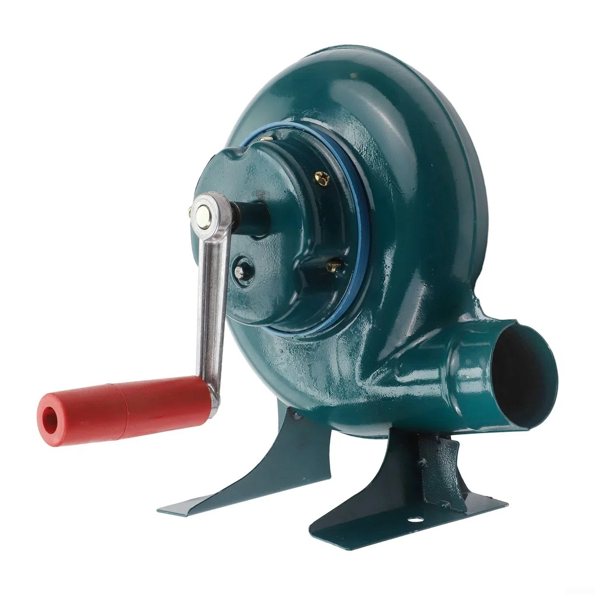 Soffietto manuale a manovella, ventilatore ad aria in ferro, per barbecue, accendifuoco, carbone di avviamento, pompa ad aria per falò, pompa ad aria per cucinare all'aperto, camino portatile (150 W)