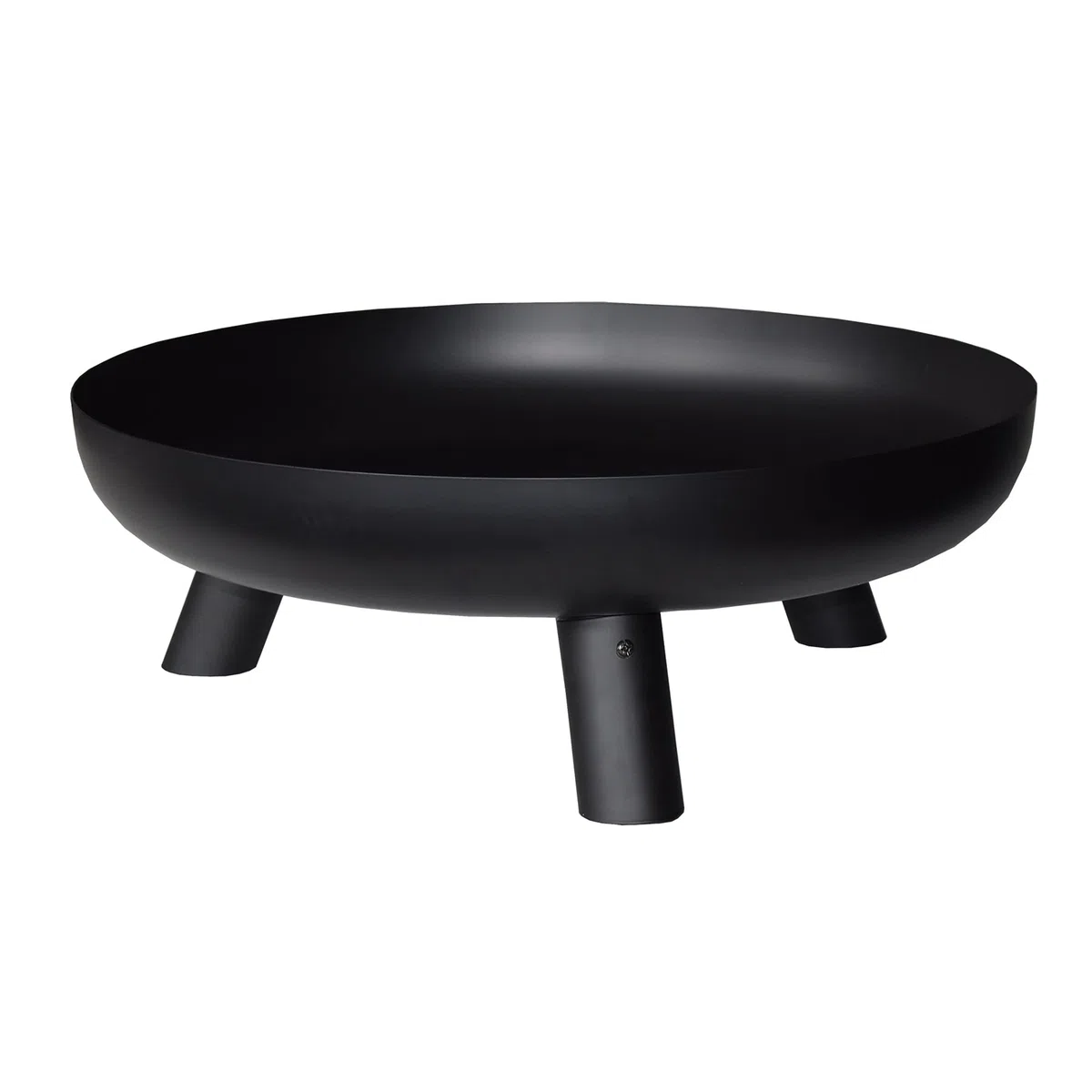 Cook’in Garden - Braciere da giardino in acciaio, grande vasca con piedi stabili, resistente alle alte temperature, focolare da esterno per terrazza, robusto e durevole, nero