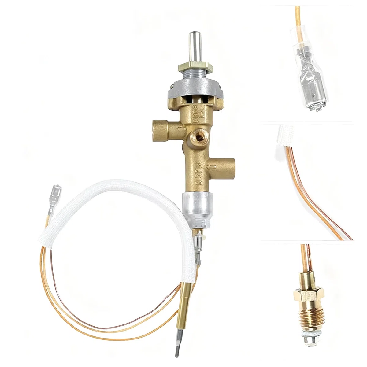 Riscaldatore per Patio a efficiente Distribuzione Rapida del Calore Tubo da 0, 6 m Valvole limitatrici Pressione Incluse Protezione Sicurezza Riscaldatore Esterno