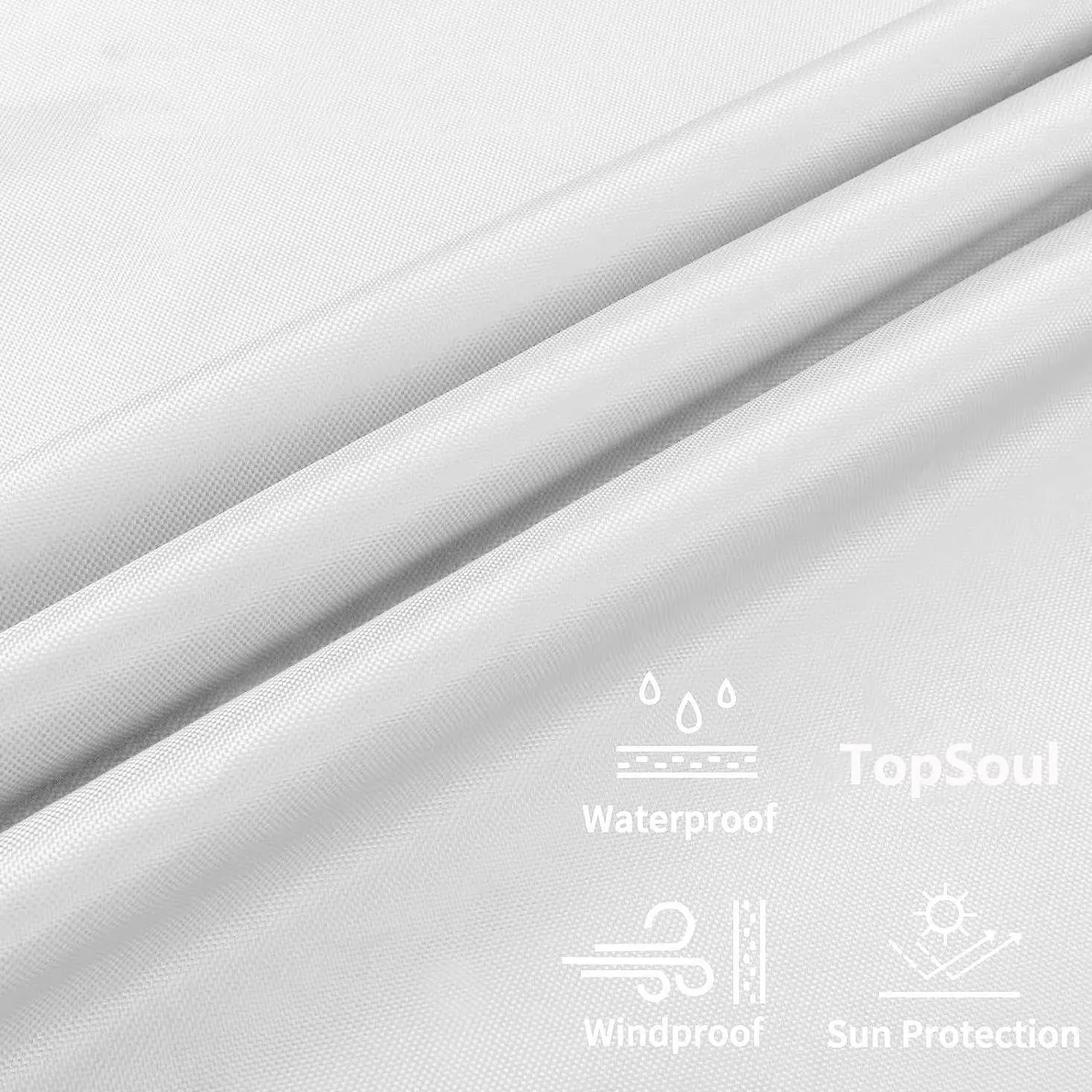 Copritavolo da Esterno Impermeabile Copritavolo Rotondo da Esterno Antivento Telo Copertura Tavolo Esterno Resistente UV Tessuto Oxford Rotonda 150x20cm