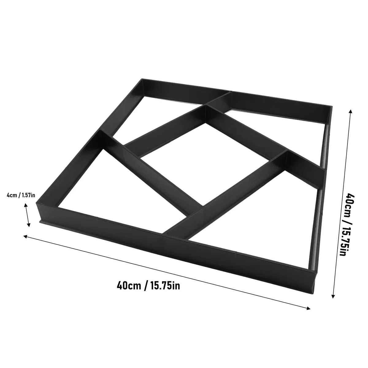Stampo Calcestruzzo Riutilizzabile Creatore Percorsi In Cemento Pavimentazione In Pietra per Prato, Patio, Cortile, Giardino, Esterno, Creatore Blocchi Terreno, Forma Vialetti