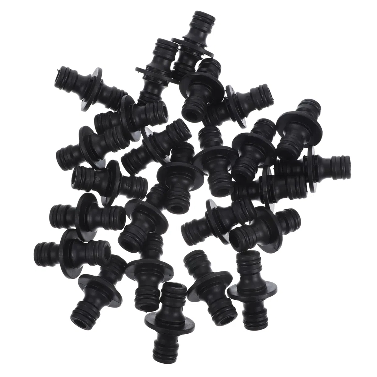 UPKOCH 4 Set Raccordi Per Tubi A Connessione Rapida Adattatore Per Tubo Di Connessione Rapida Irrigazione Connettori Affidabili Per Connettori in Plastica Black 25 Pezzi*4