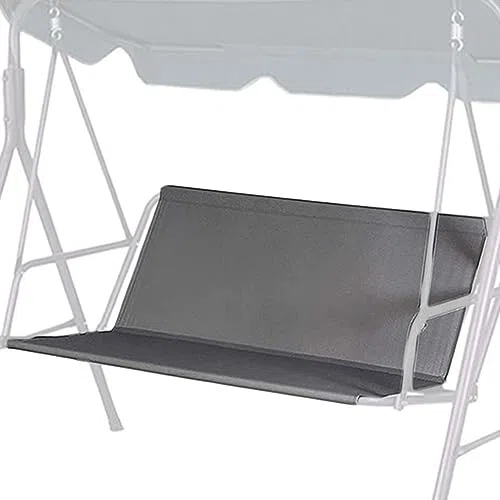 Copertura di ricambio per dondolo resistente e impermeabile, in tessuto Oxford 600D, per sedia a dondolo a 2/3 posti, per veranda, veranda, giardino, protezione da giardino, colore grigio (148 x 49,8