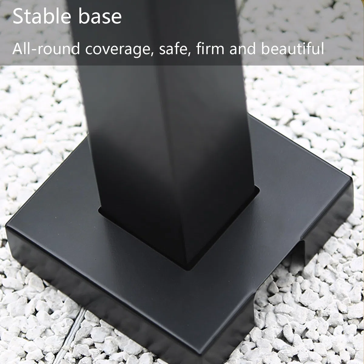 XBTGS Colonna d'acqua da giardino in acciaio inox con doppio rubinetto, rubinetto verticale antigelo per esterni per cortili e giardini, supporto resistente per un comodo accesso e, B