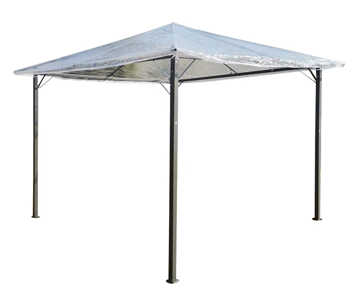QUICK STAR Gazebo di protezione 3 x 3 m Nizza impermeabile trasparente