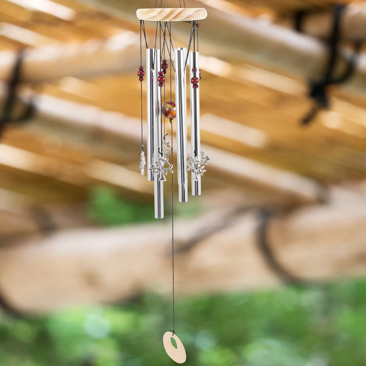 Tubi per Campanelli Eolici in Alluminio Argento 60 Pezzi Tubo Cavo di 6 Mm Facile da Appendere per Decorare Qualsiasi Luogo e Porta Posteriore