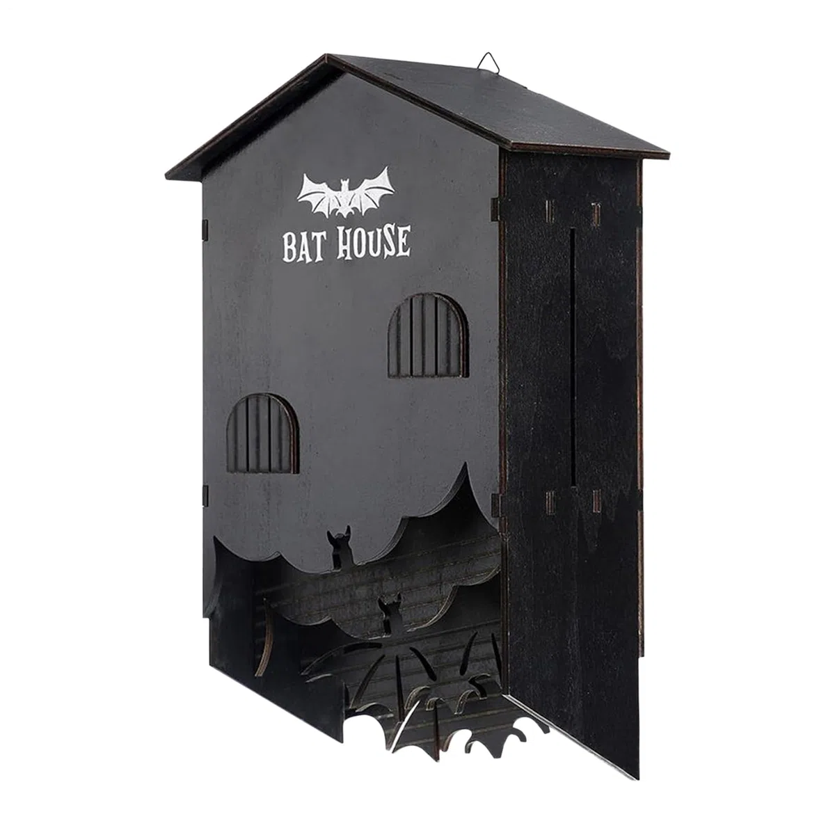 Casetta per pipistrelli per esterni, in legno robusto, resistente alle intemperie, a parete, a tre camere, per giardino, balcone, terrazza, ecologico per animali, ideale per la casa