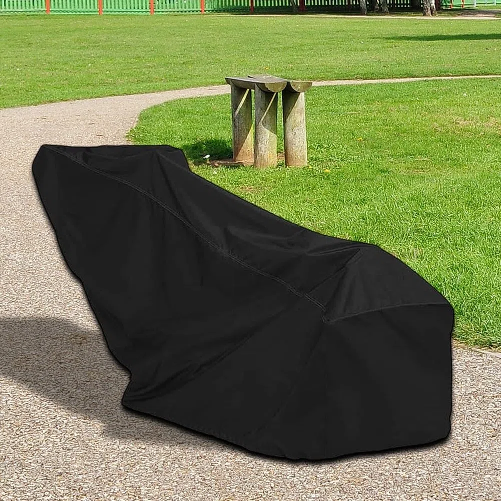 Telo protettivo impermeabile UV in tessuto Oxford 210D per macchine da giardino, antipolvere, antivento, nero, 116 x 55 x 104 cm