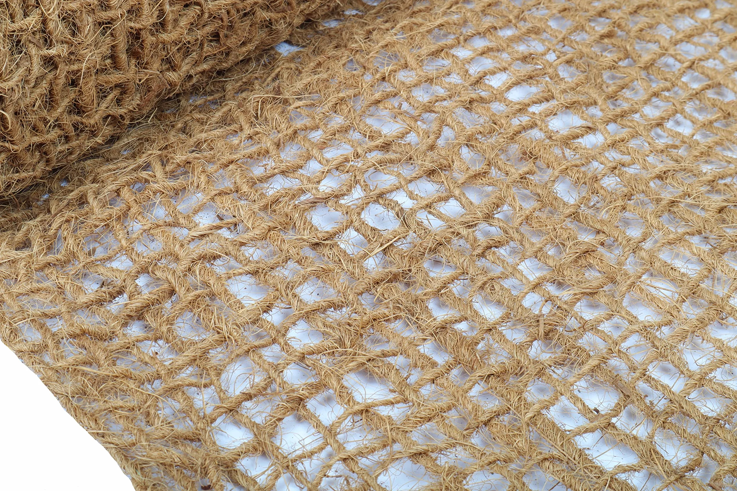 Wacredo Tappetino per argini, in fibra di cocco, protezione contro l'erosione, per bordo del laghetto, piante, 1 rotolo da 10 m, 15 x 15 mm (1 pezzo)