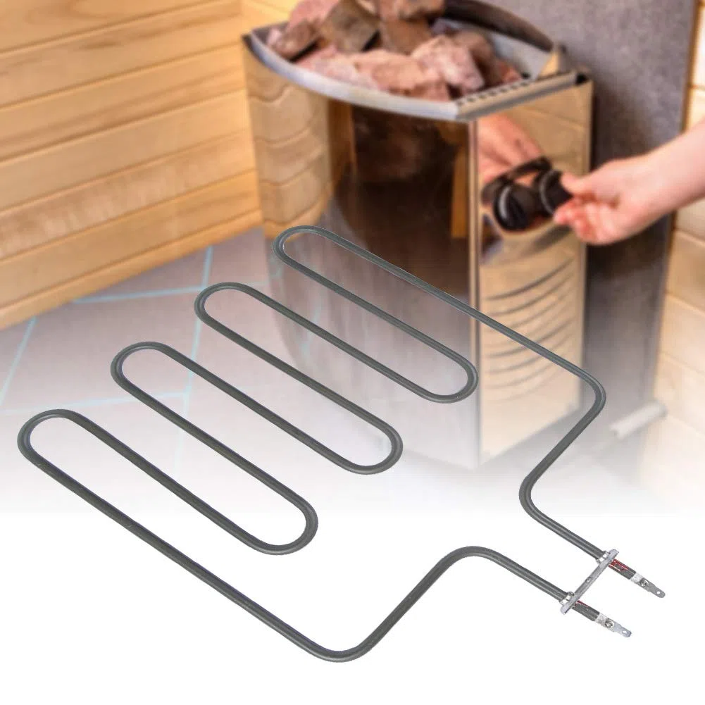 Elemento Riscaldante Elettrico per Sauna Tubo di Calore per Sauna in Acciaio Inossidabile Componente di Riscaldamento per Sauna Parte di Ricambio per Stufa per Sauna(SCA-2000W)