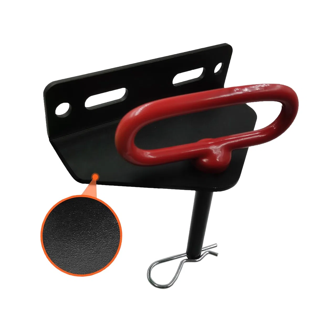 Kit di gancio di traino, gancio universale resistente per tosaerba a rotazione zero e perno di traino da 5/8" con bulloni, per ATV, UTV, tosaerba, trattori (con perno di aggancio)