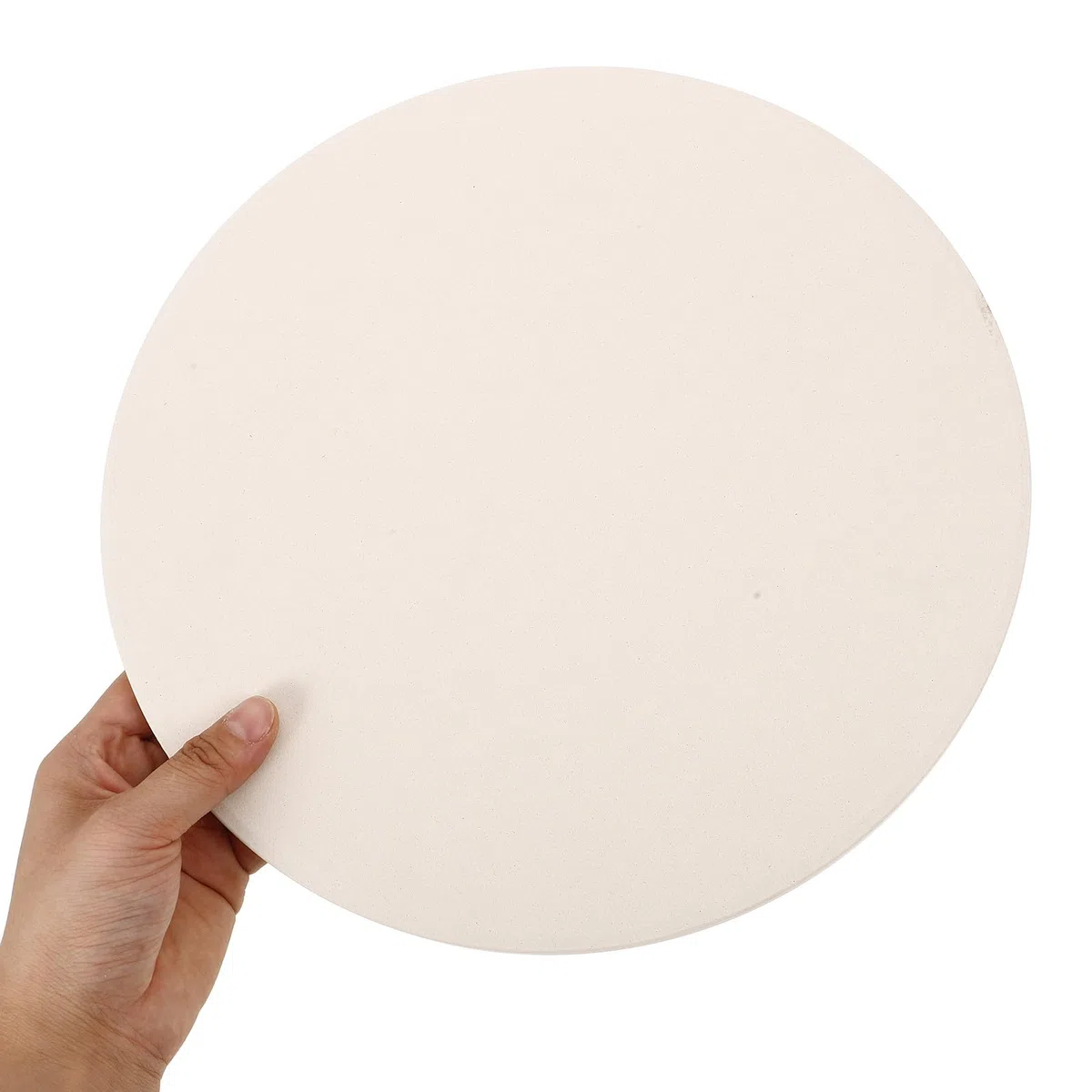 Pietra da Forno Rotonda in Cordierite 28 Cm, Teglia per Pizza e Pane Antiumidità, Strumento di Cottura Resistente al Calore per Forno Domestico e Griglia