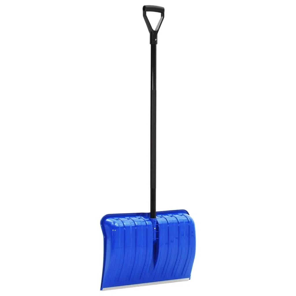 Pala da neve per prato e giardino, in metallo, 147 cm, colore: blu