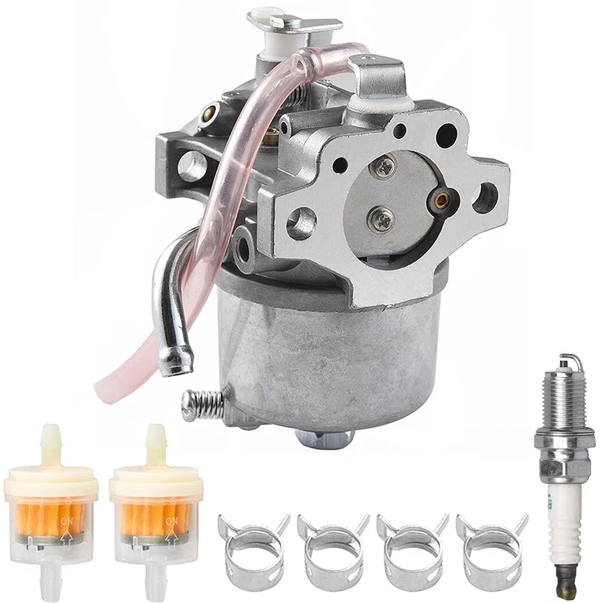 ZAMDOE Carburatore per John Deere 14SB JE75 JX75 JX85 Tosaerba Uomo a Terra da 21 Pollici, per Kawasaki FC150V 4 Tempi Motore, sostituisce #15003-2364, con Candela