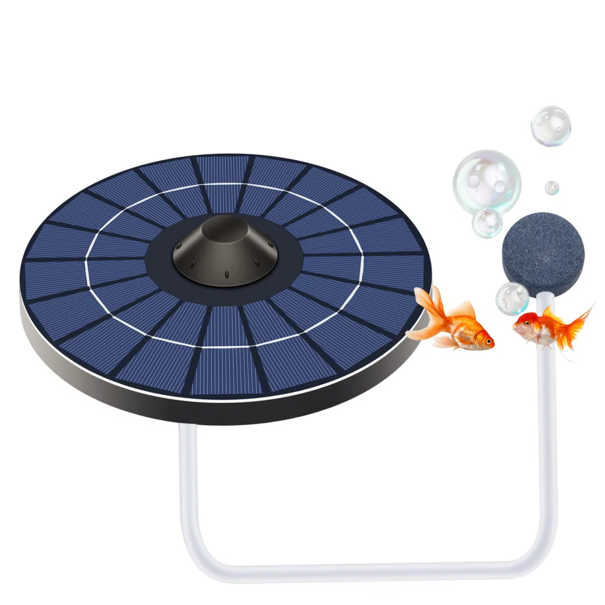 Pompa aeratore solare per laghetto, aeratore per laghetto galleggiante per esterni, ossigenatore per laghetti, pompa ad aria per laghetti, accessorio da giardino esterno