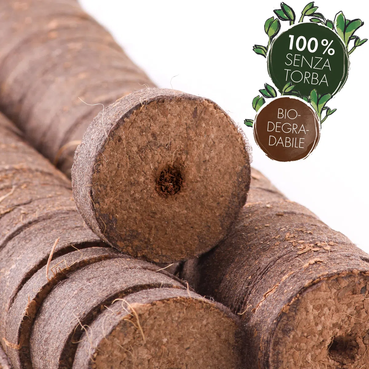 OwnGrown Coco Coir Seed Compost Pellet: 125 Pellet di Cocco per Semi e Terriccio Universale - Compost Senza Torba per Piantine, Orto e Piante Grasse - Vasetti per Piantine e Terriccio per Giardinaggio